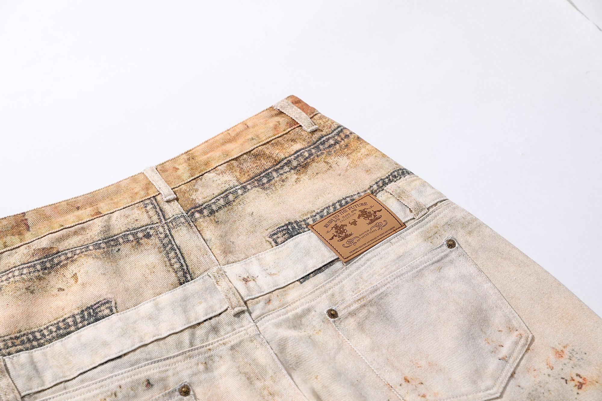 3-6-5.shop Vintage Washed Workwear Jeans