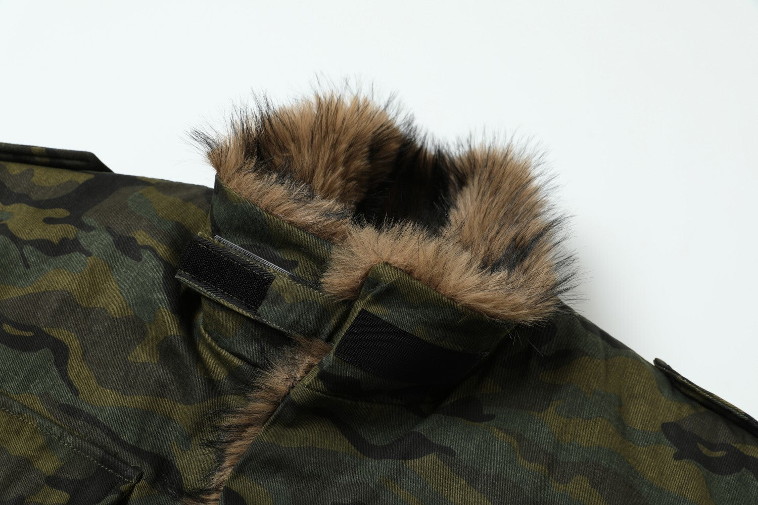 3-6-5.shop Camo Fur-Lined Jacket
