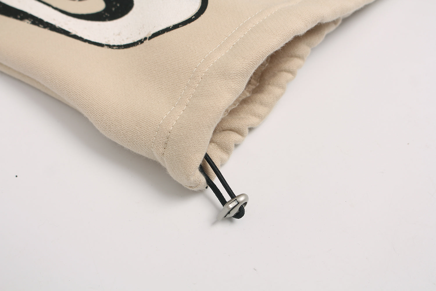 3-6-5.shop Fleece-Lined Letter Graphic Wide-Leg Sweatpants