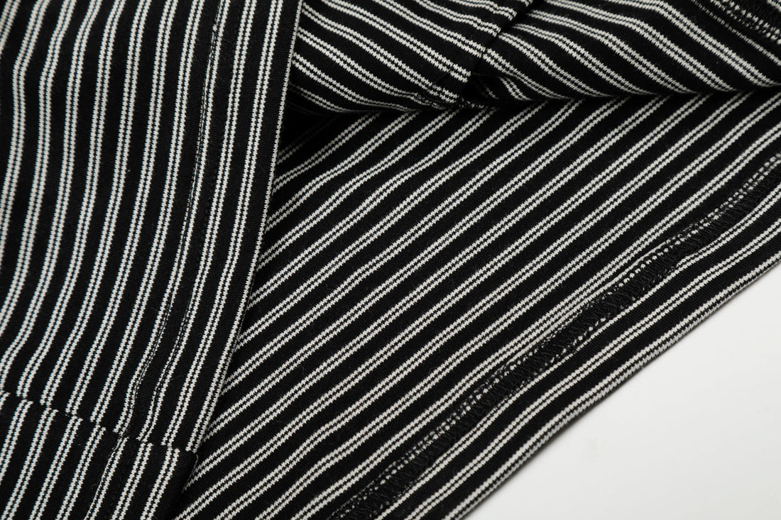 3-6-5.shop Striped Graphic Zip Hoodie
