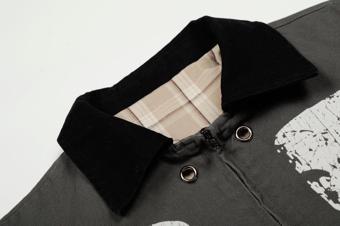 3-6-5.shop “05” Vintage Patch Bomber Jacket