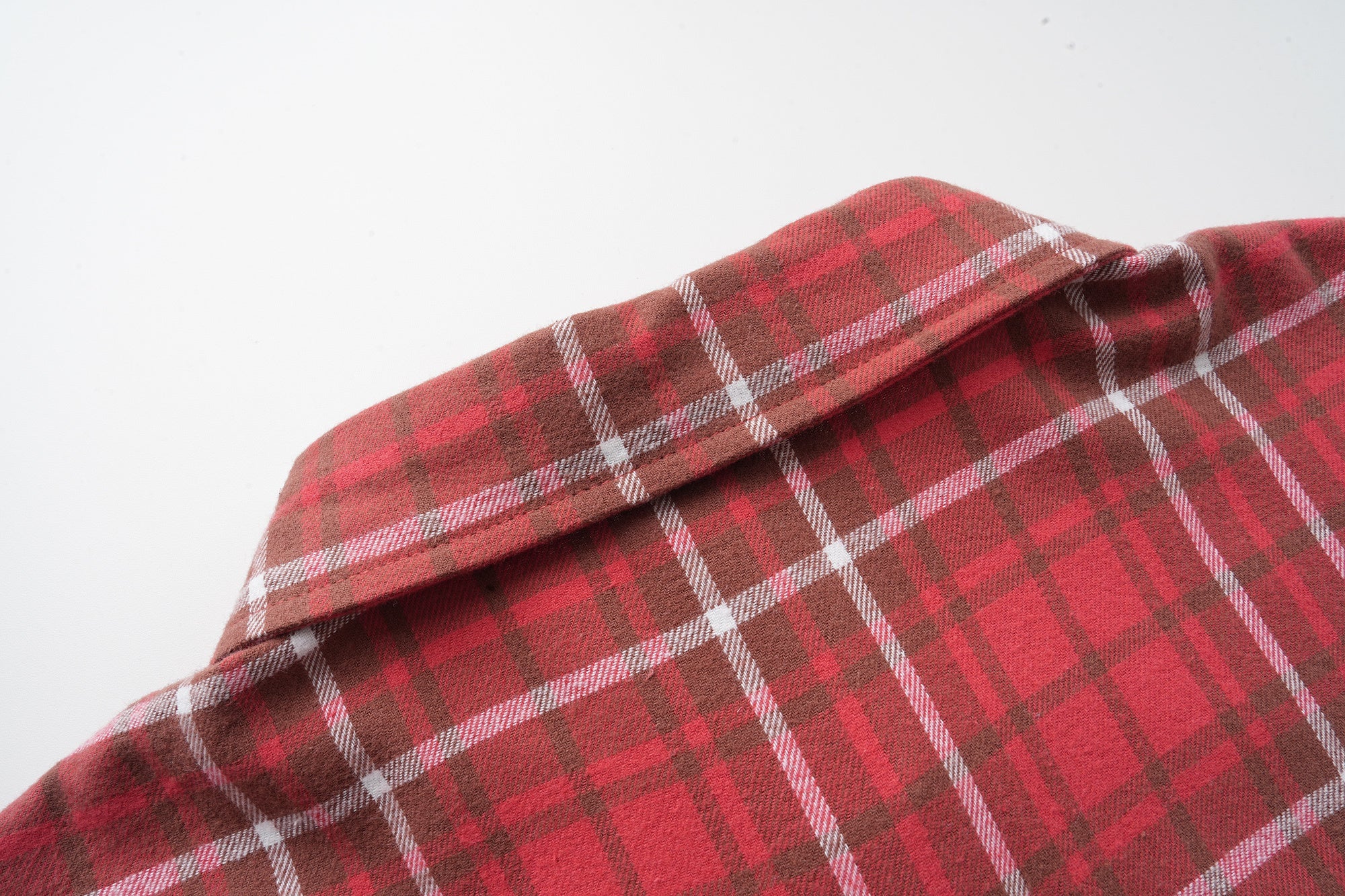 3-6-5.shop Patchwork Plaid Button-Up Shirt