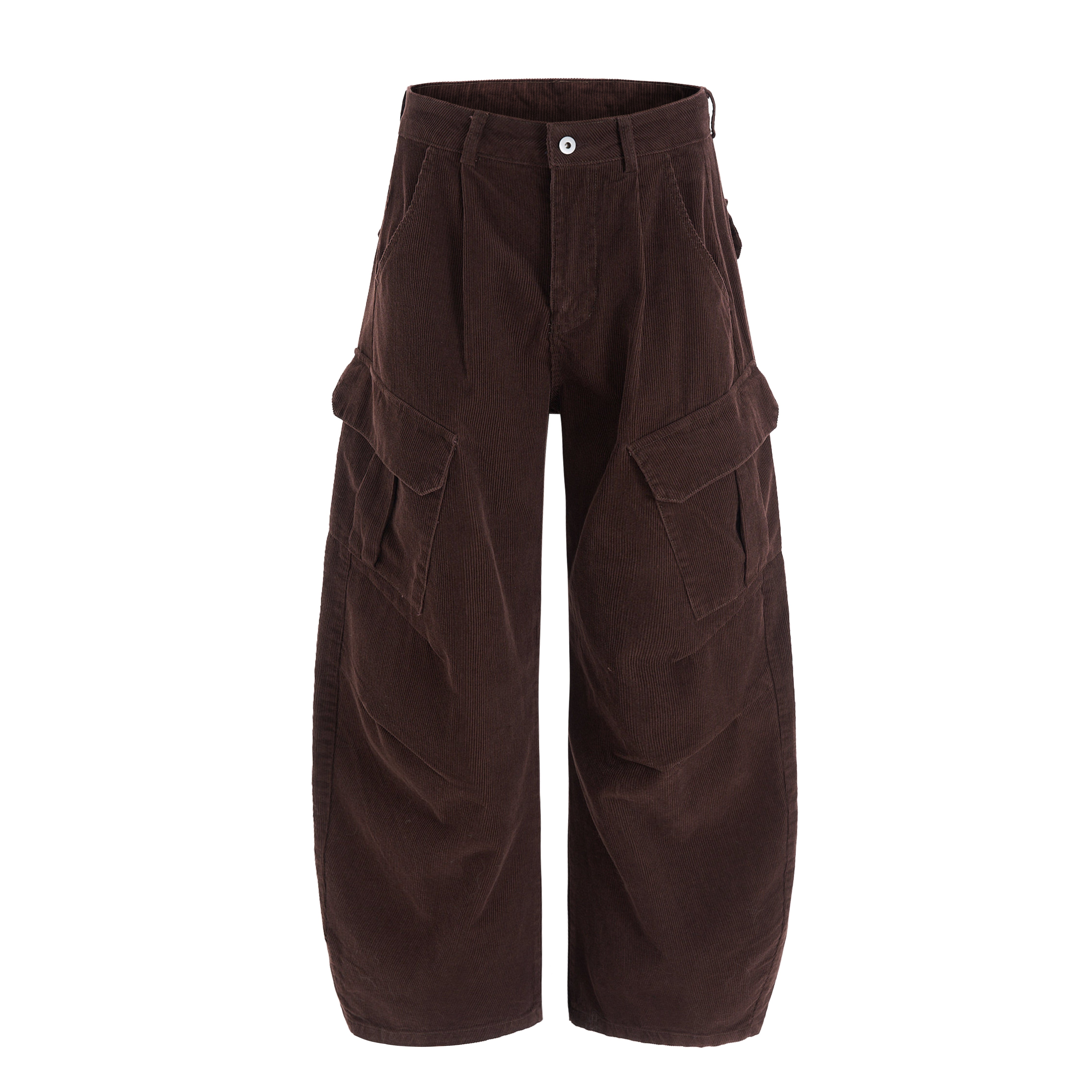 3-6-5.shop Corduroy Cargo Wide-Leg Pants