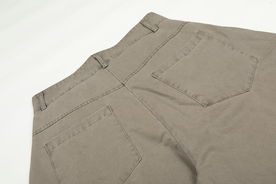 3-6-5.shop Stud Detail Wide-Leg Pants