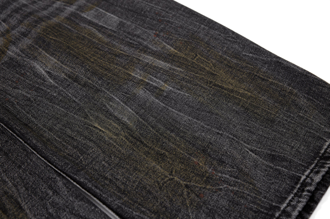 3-6-5.shop Vintage Washed Curved Denim Pants