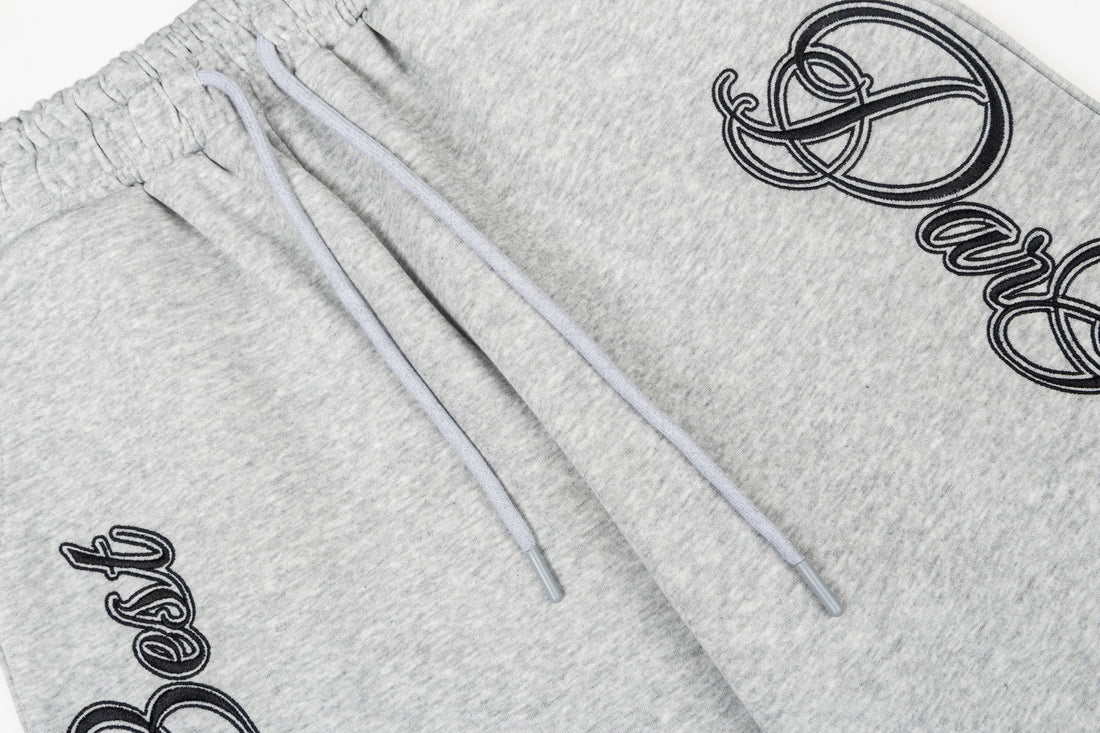 3-6-5.shop Script Logo Wide-Leg Sweatpants