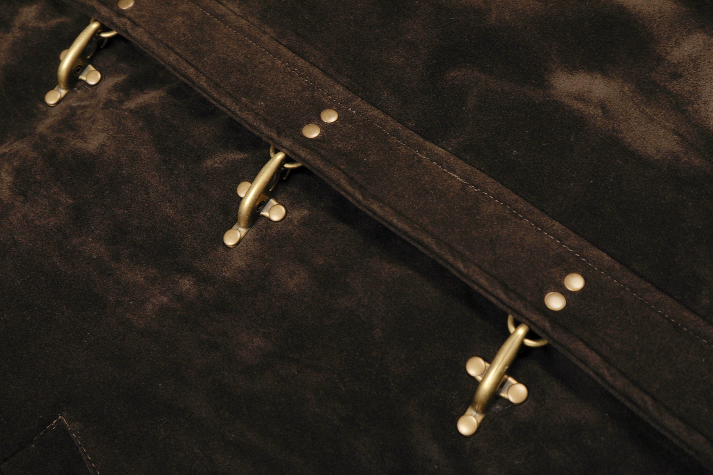 3-6-5.shop Embroidered Suede Metal Clasp Jacket