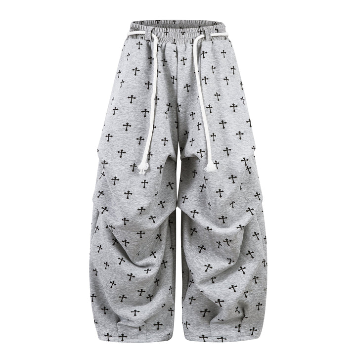 3-6-5.shop Cross Print Sweatpants
