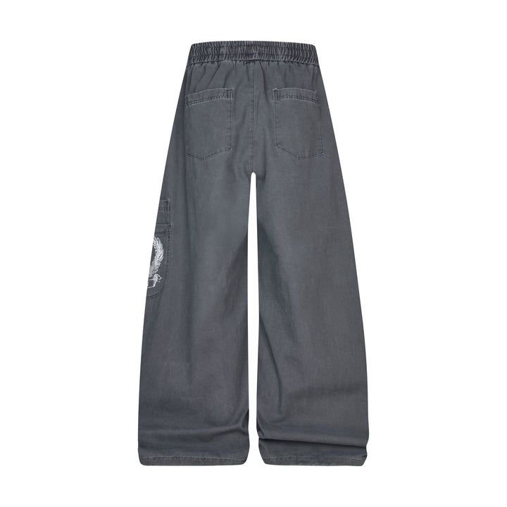 3-6-5.shop ROD Graphic Wide-Leg Pants