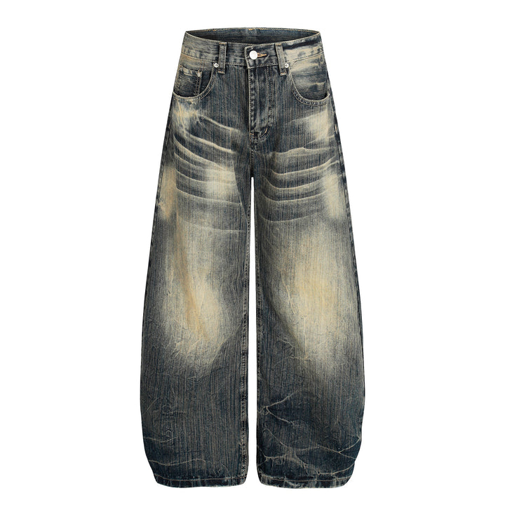 3-6-5.shop Vintage Washed Loose Denim Pants