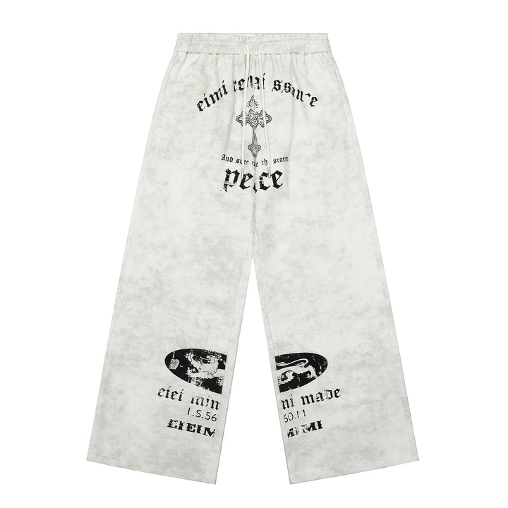 3-6-5.shop Vintage Graphic Sweatpants