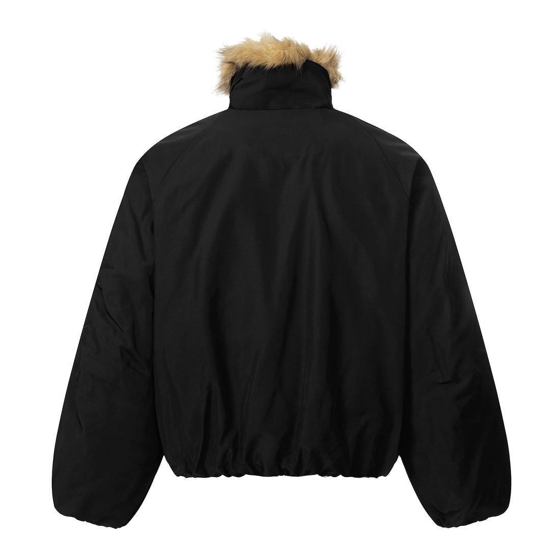 3-6-5.shop Faux Fur Collar Utility Bomber Jacket