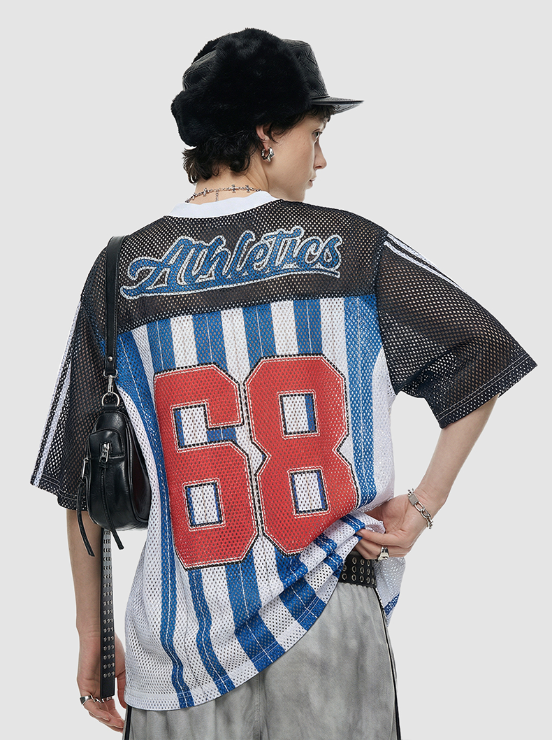 3-6-5.shop  “Athletics 68” Mesh Jersey T-Shirt