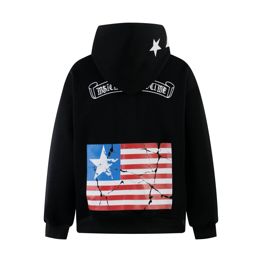3-6-5.shop Camo Flag Zip-Up Hoodie