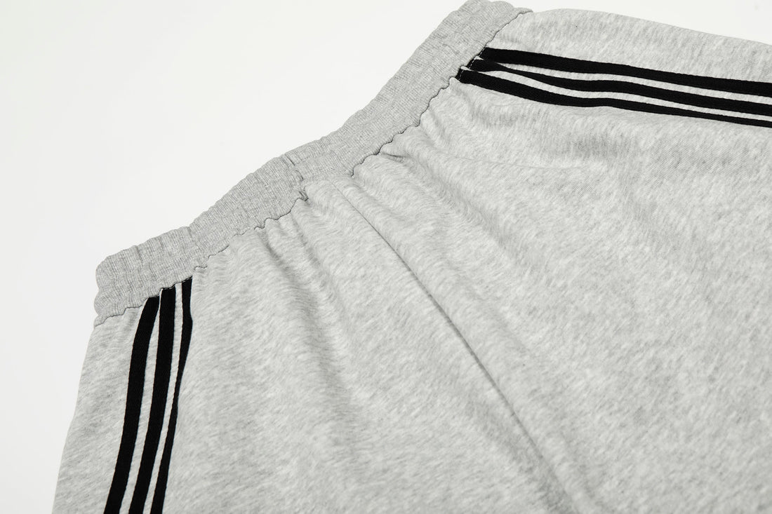 3-6-5.shop Curved Stripe Wide-Leg Pants