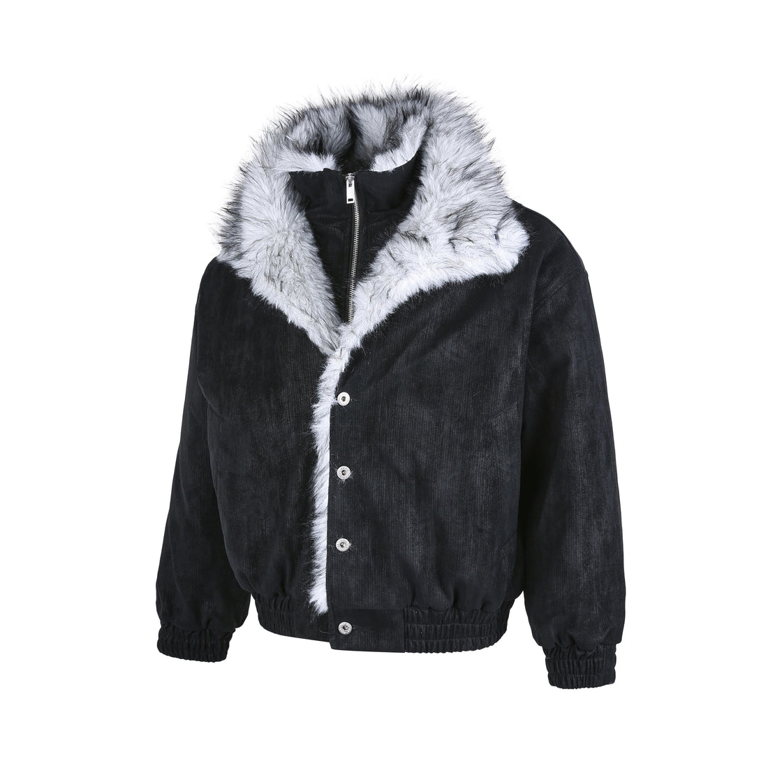 3-6-5.shop Fur-Lined Corduroy Jacket