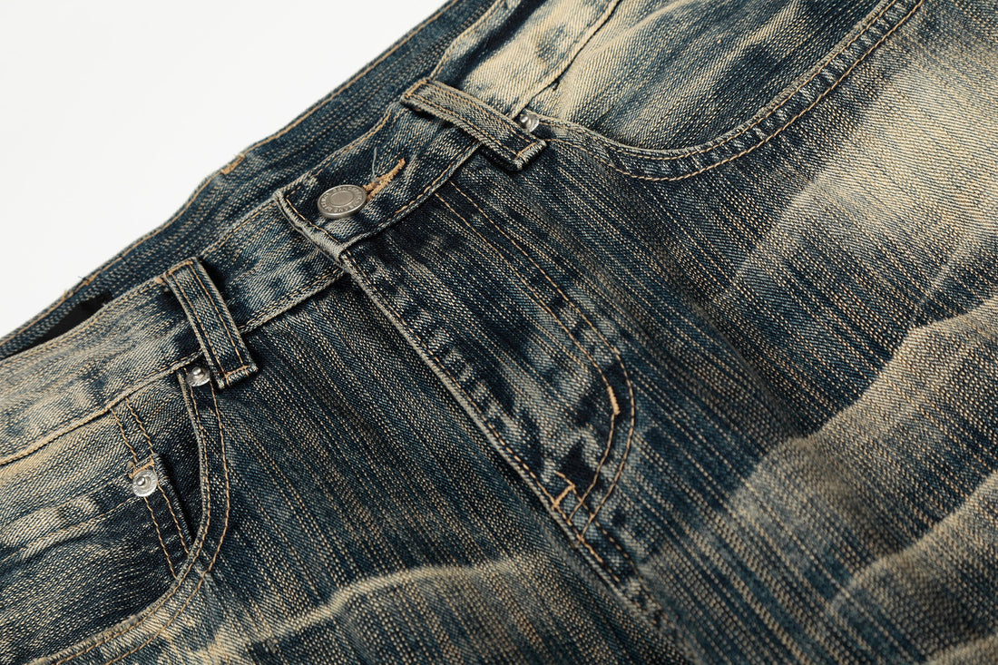 3-6-5.shop Vintage Washed Loose Denim Pants