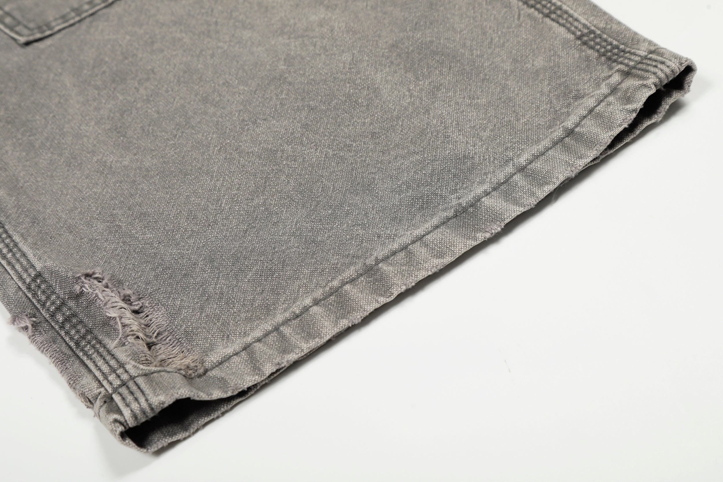 3-6-5.shop Washed Utility Distressed Denim Jeans