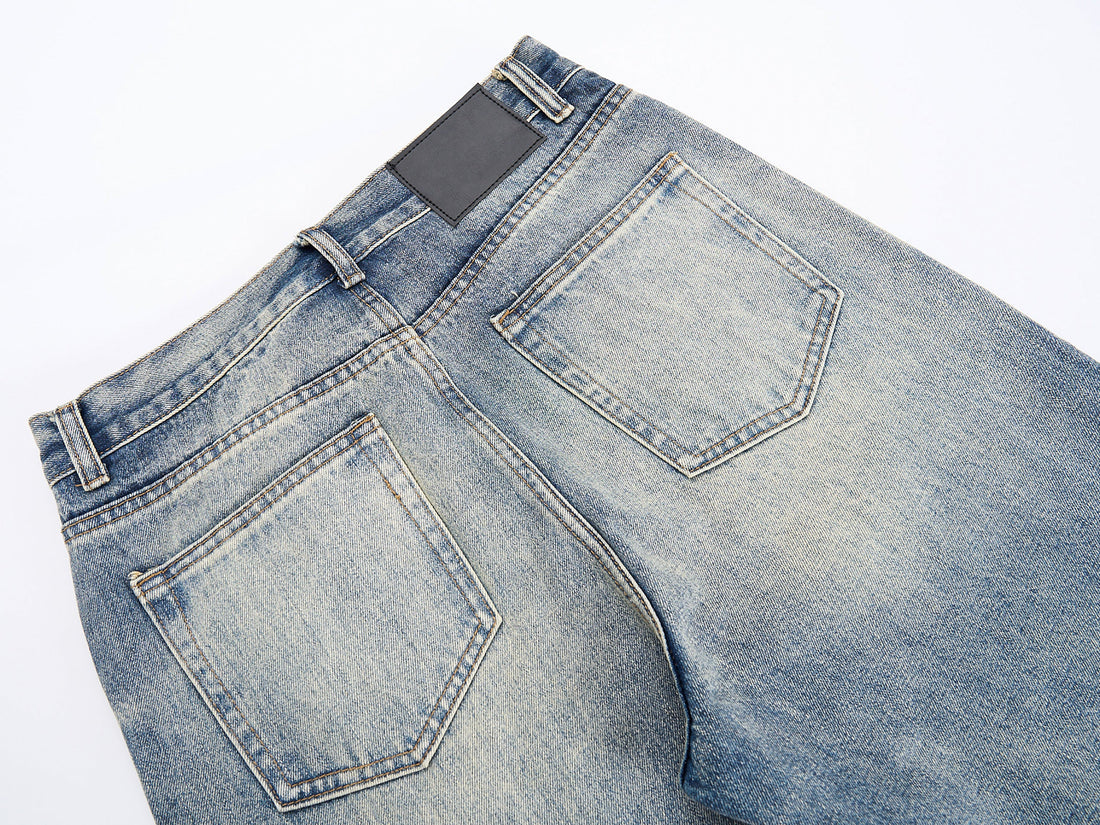 3-6-5.shop Vintage Washed Wide-Leg Jeans