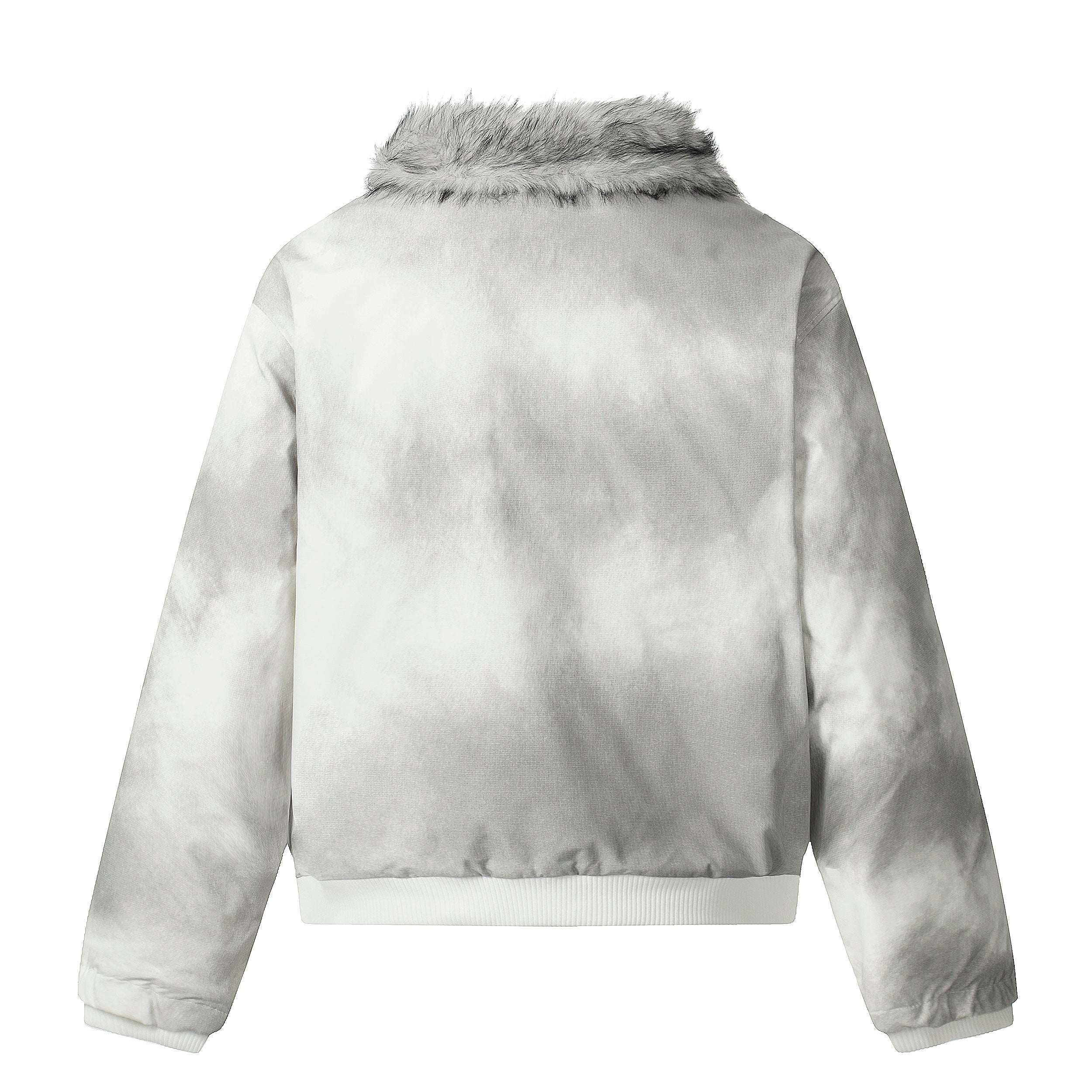 3-6-5.shop Faux Fur Panel Short Jacket