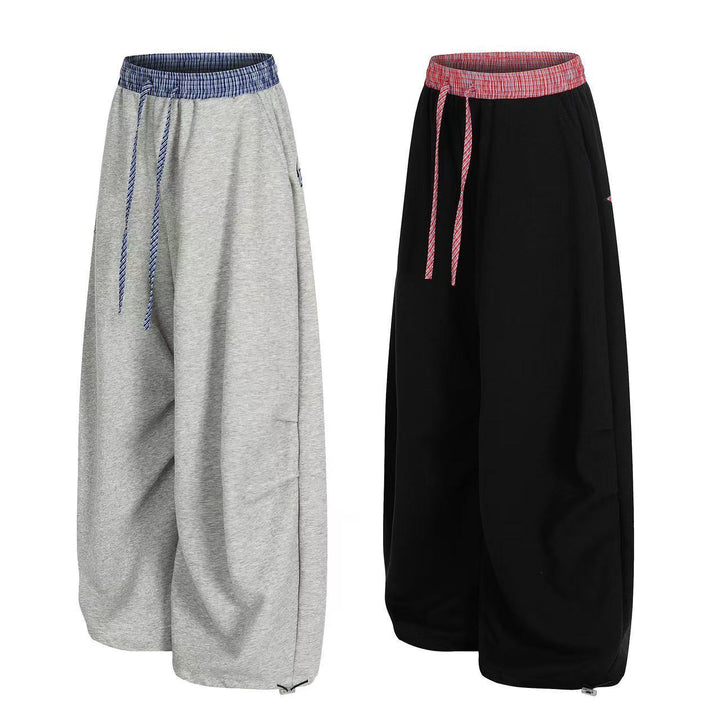 3-6-5.shop Reverlay Plaid Waist Sweatpants