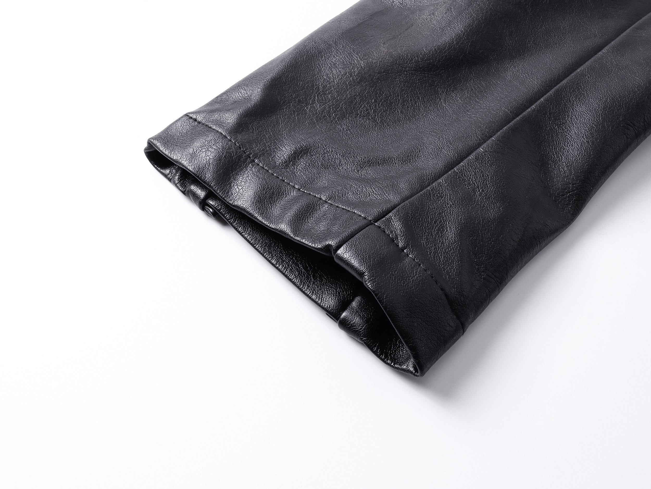 3-6-5.shop PU Leather Zip Jacket