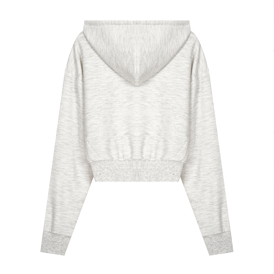 3-6-5.shop Studded Cross Cropped Zip Hoodie