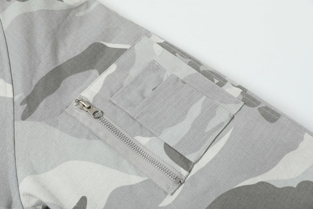 3-6-5.shop Camo Fur-Hood Puffer Jacket