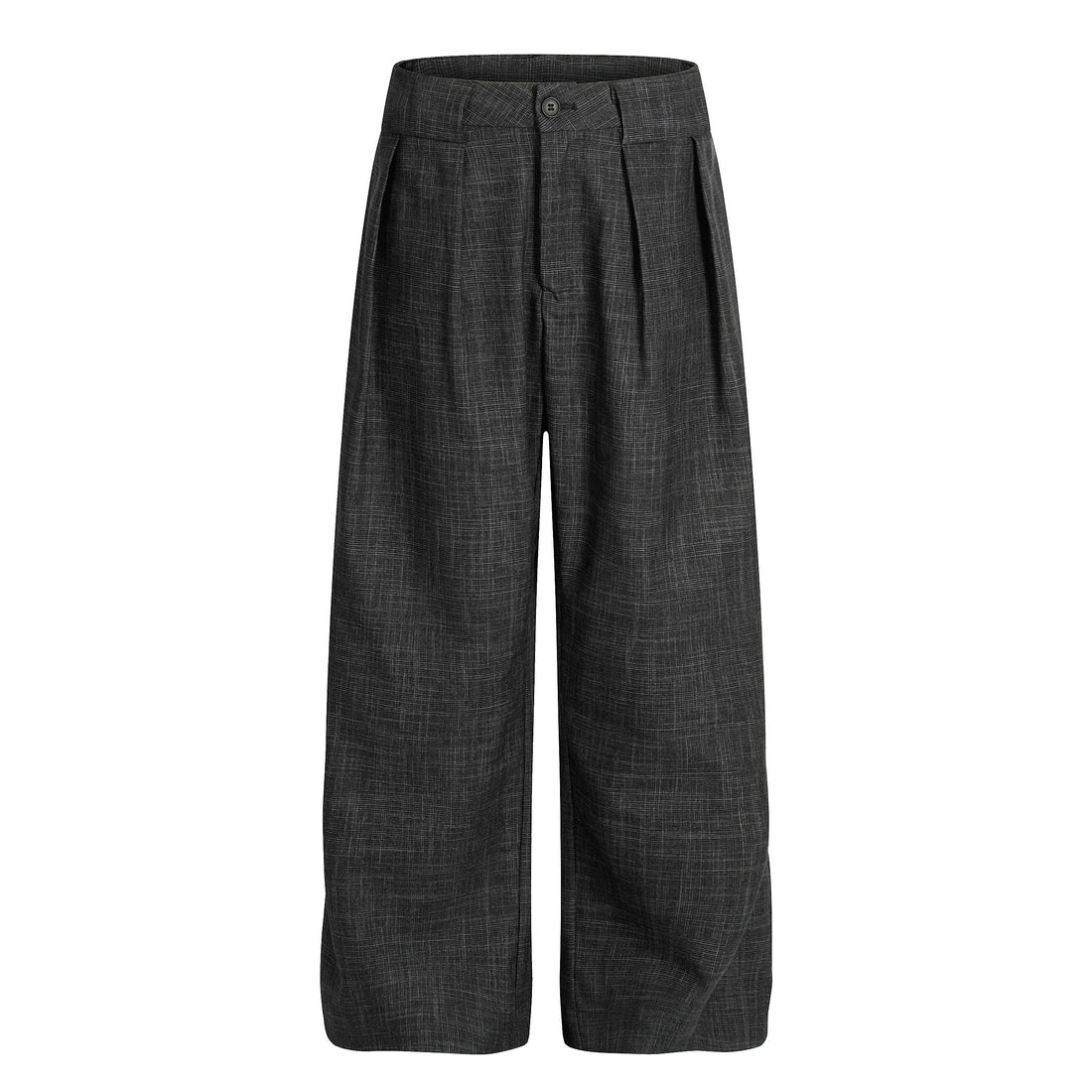 3-6-5.shop Textured Pleated Wide-Leg Trousers