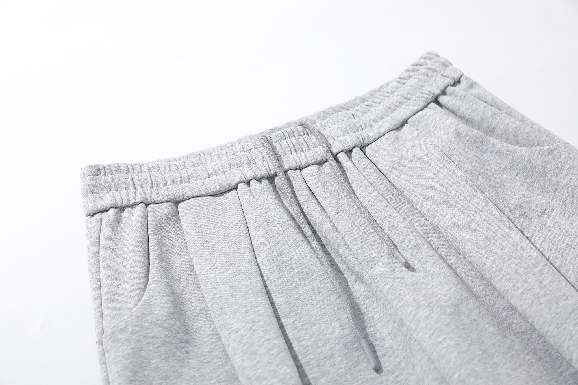 3-6-5.shop Sculpted Pleat Wide-Leg Sweatpants