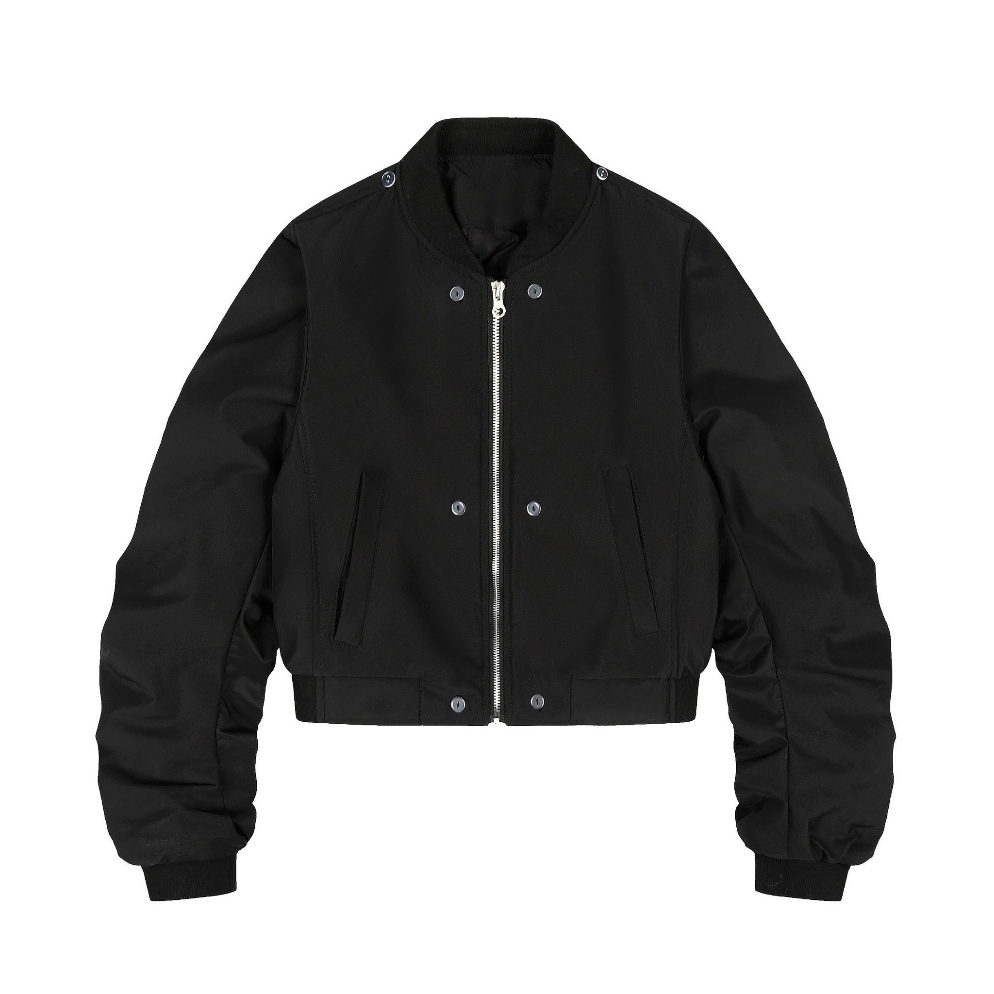 3-6-5.shop Detachable Faux Fur Scarf Bomber Jacket