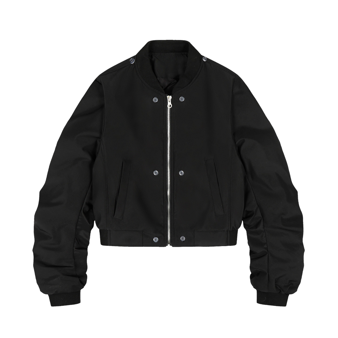 3-6-5.shop Detachable Faux Fur Scarf Bomber Jacket