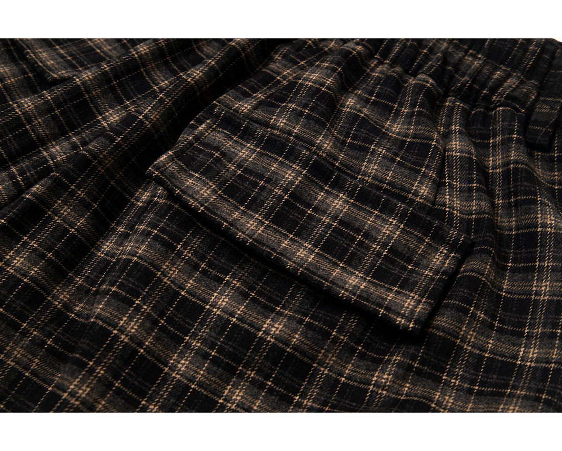 3-6-5.shop Plaid Cargo Shorts