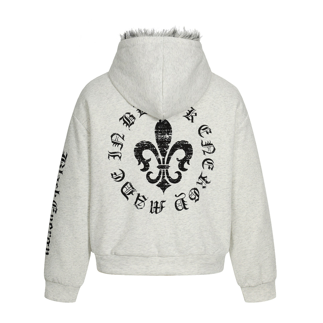 3-6-5.shop Faux Fur Lined Metal Clasp Hoodie Jacket