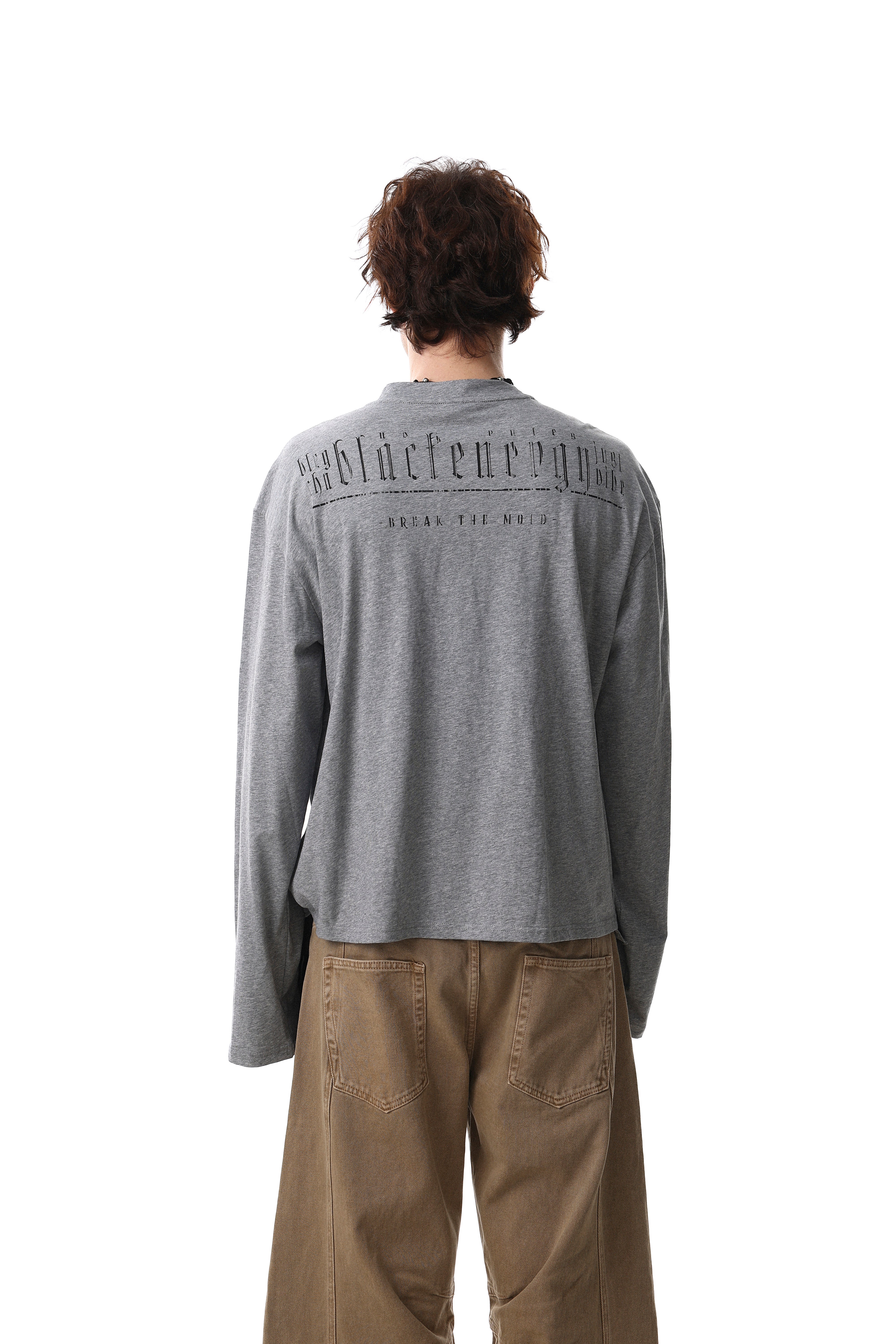 3-6-5.shop Graphic Henley Long Sleeve Tee