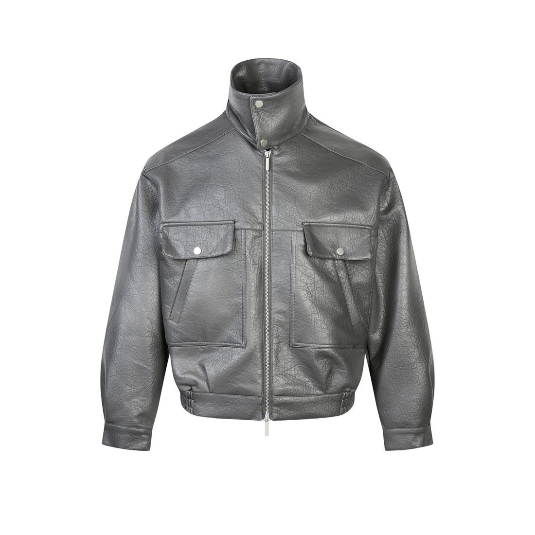 3-6-5.shop Classic Utility PU Jacket