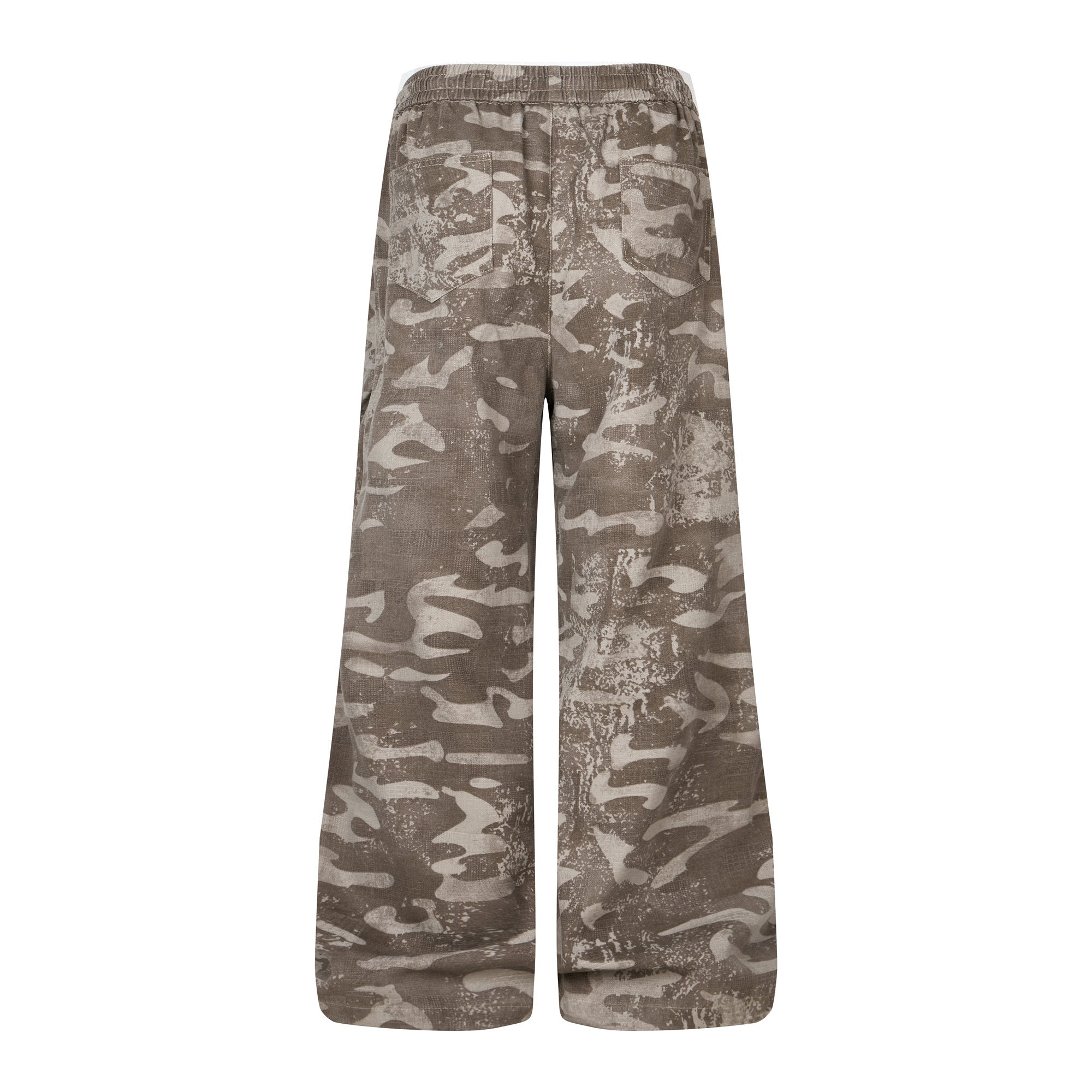 3-6-5.shop Camo Wide-Leg Sweatpants