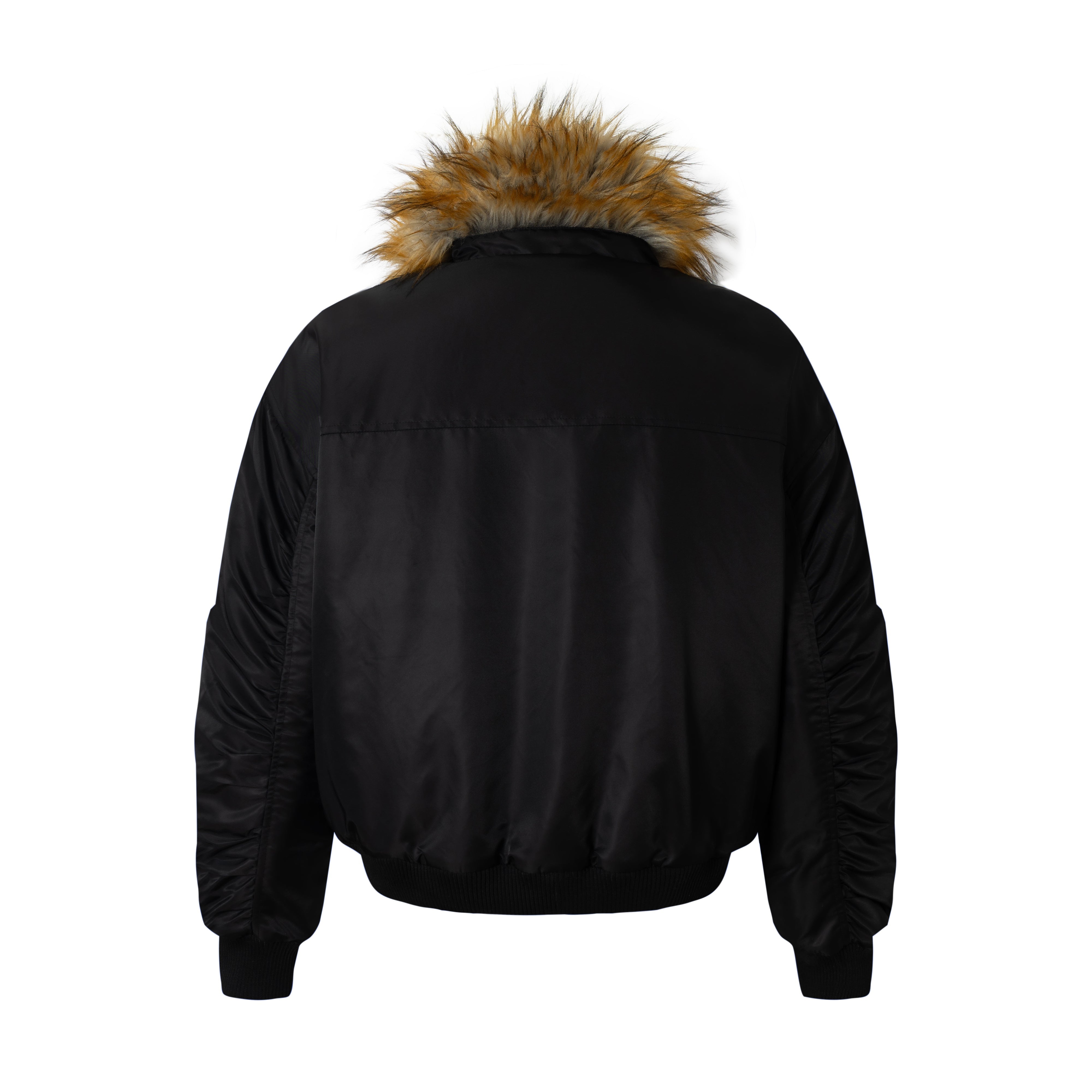 3-6-5.shop Faux-Fur Lined Bomber Jacket