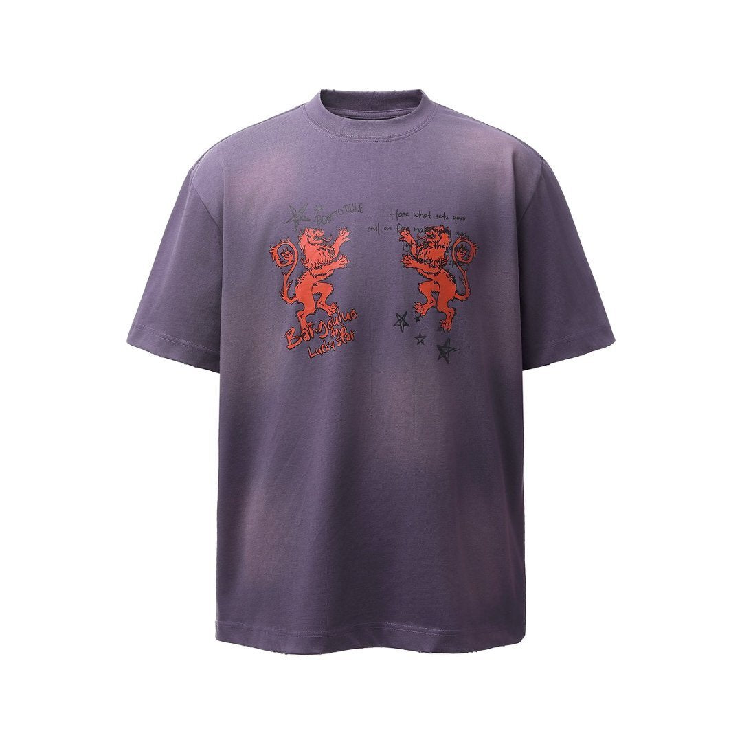 3-6-5.shop Vintage Crest Graphic T-Shirt