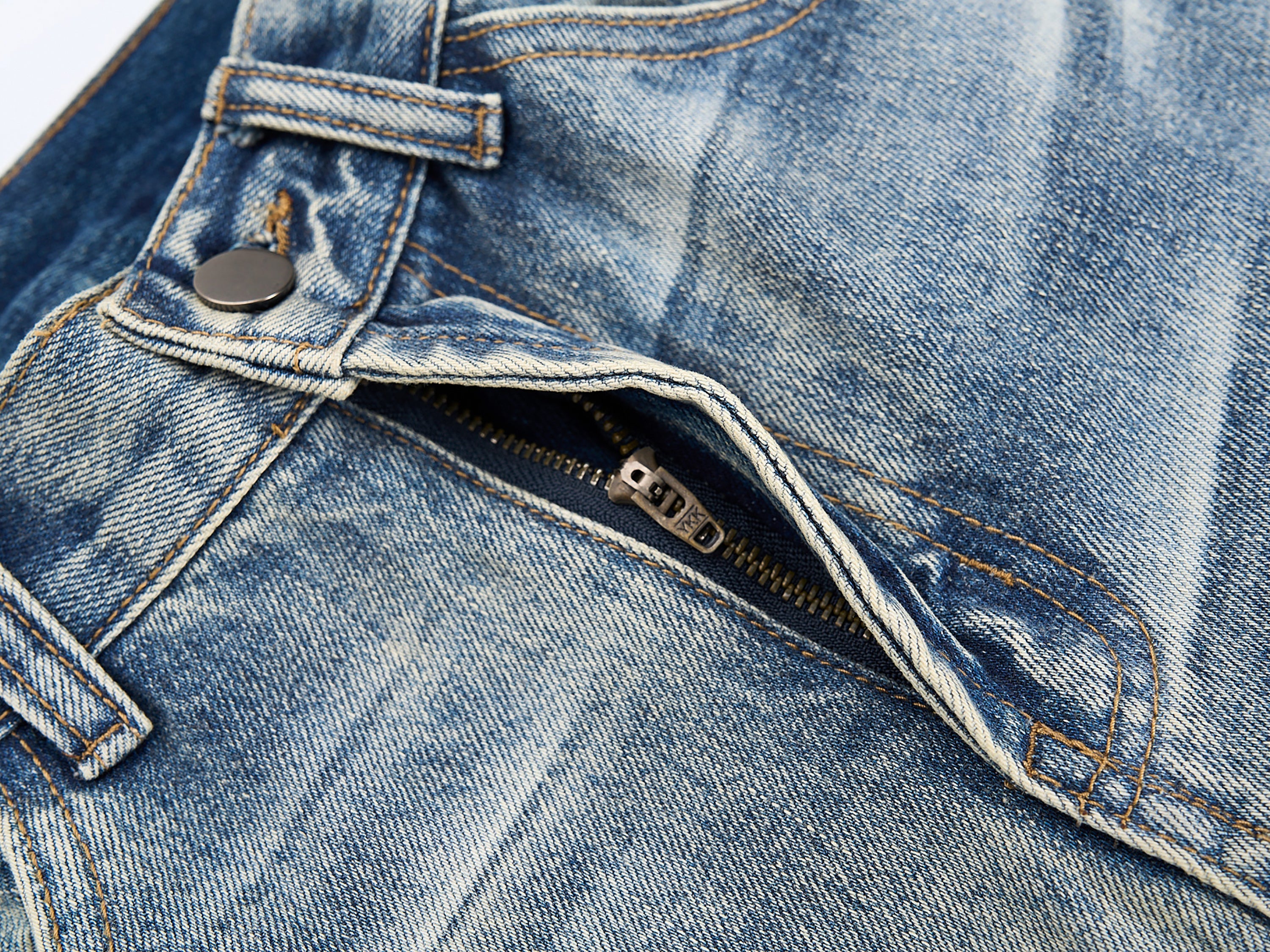 3-6-5.shop Vintage Washed Wide-Leg Jeans