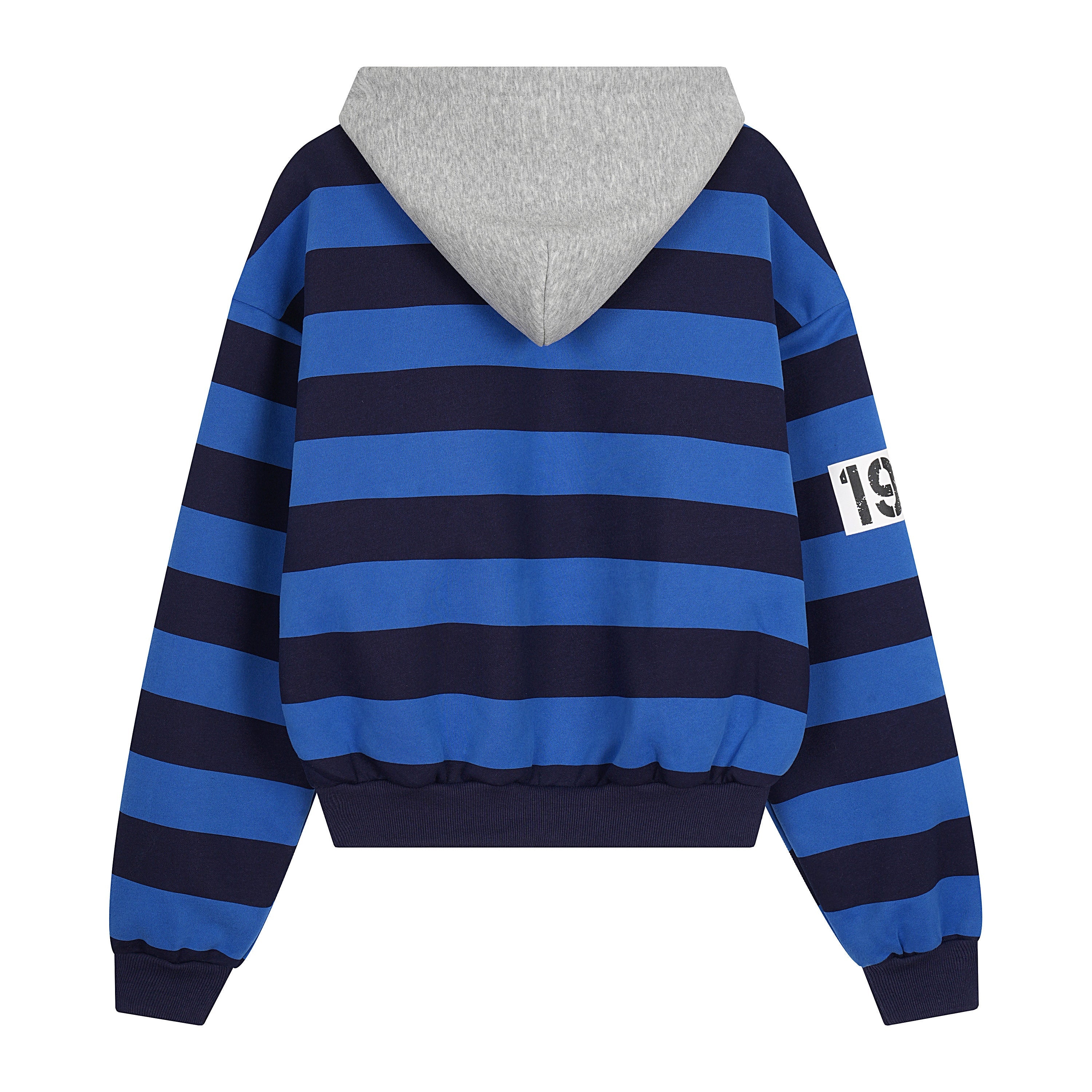 3-6-5.shop Striped Zip Hoodie