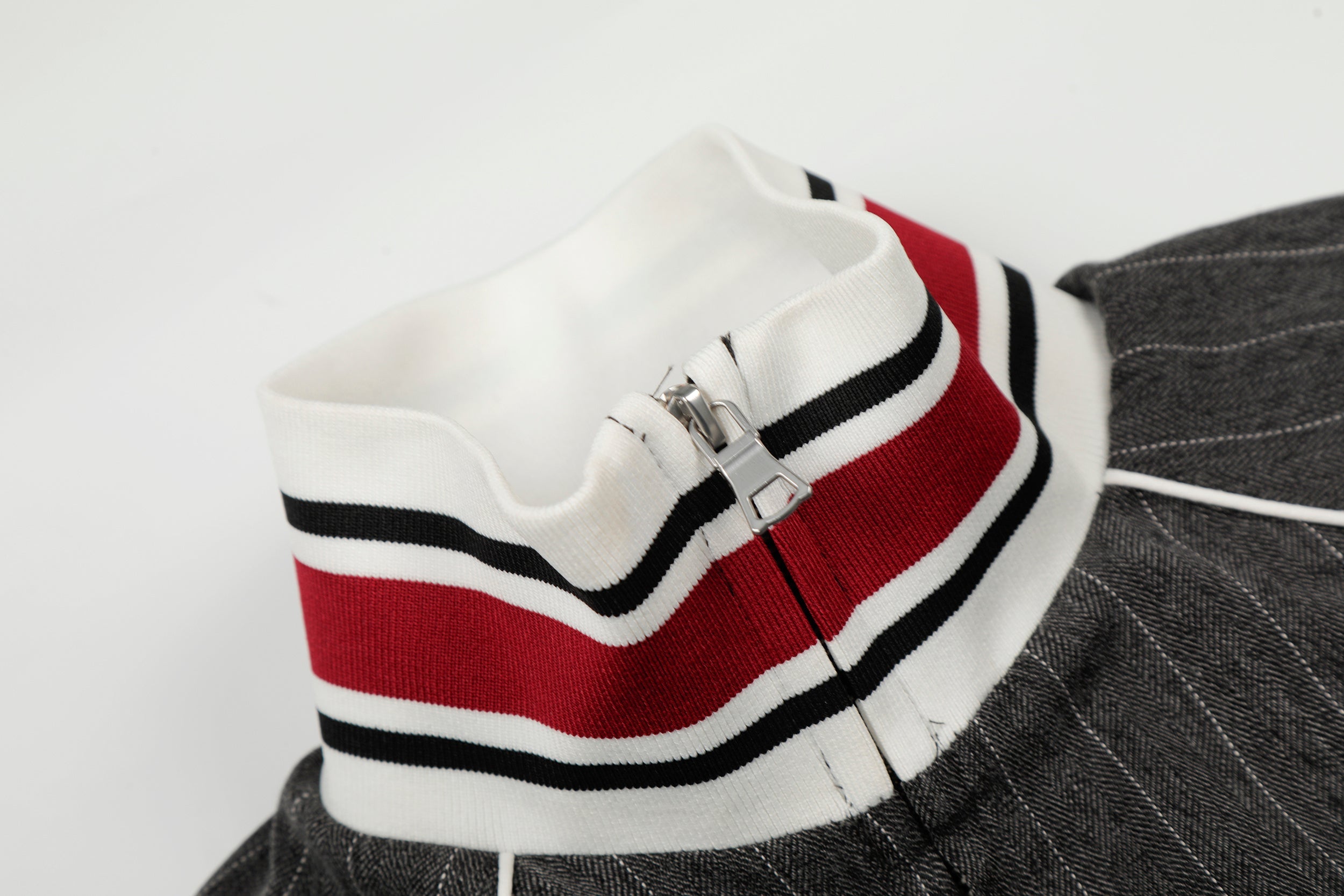 3-6-5.shop Pinstripe Track Zip Jacket