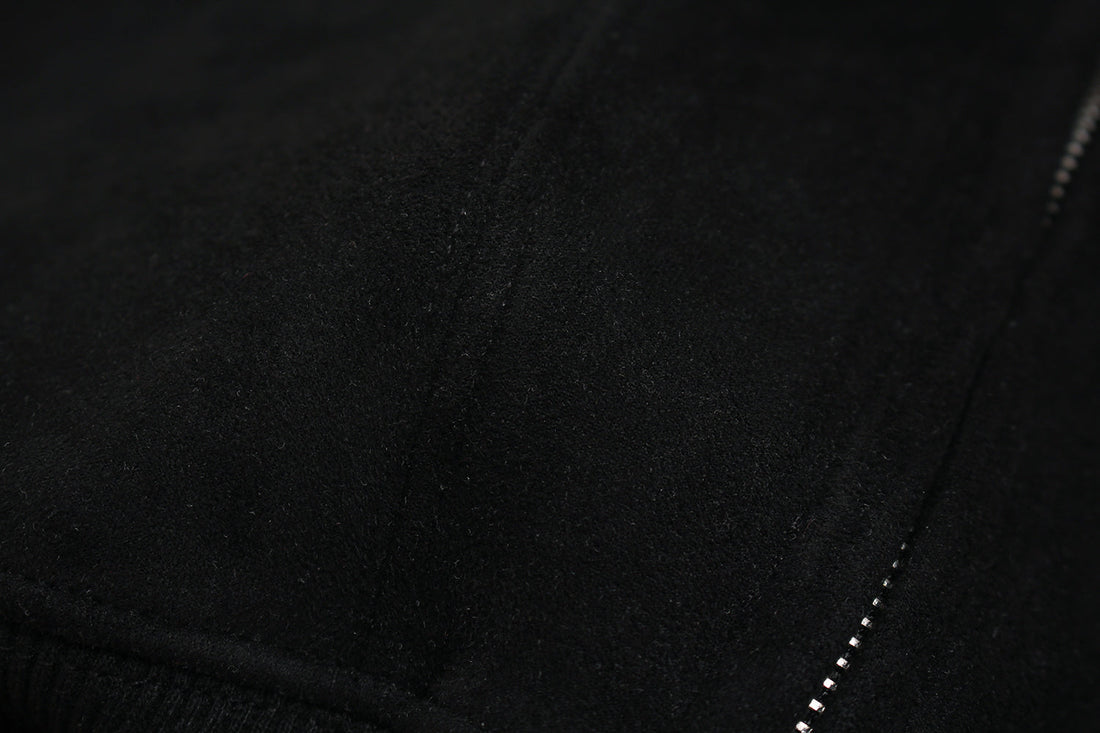 3-6-5.shop “Viewpoint” Suede Track Hoodie