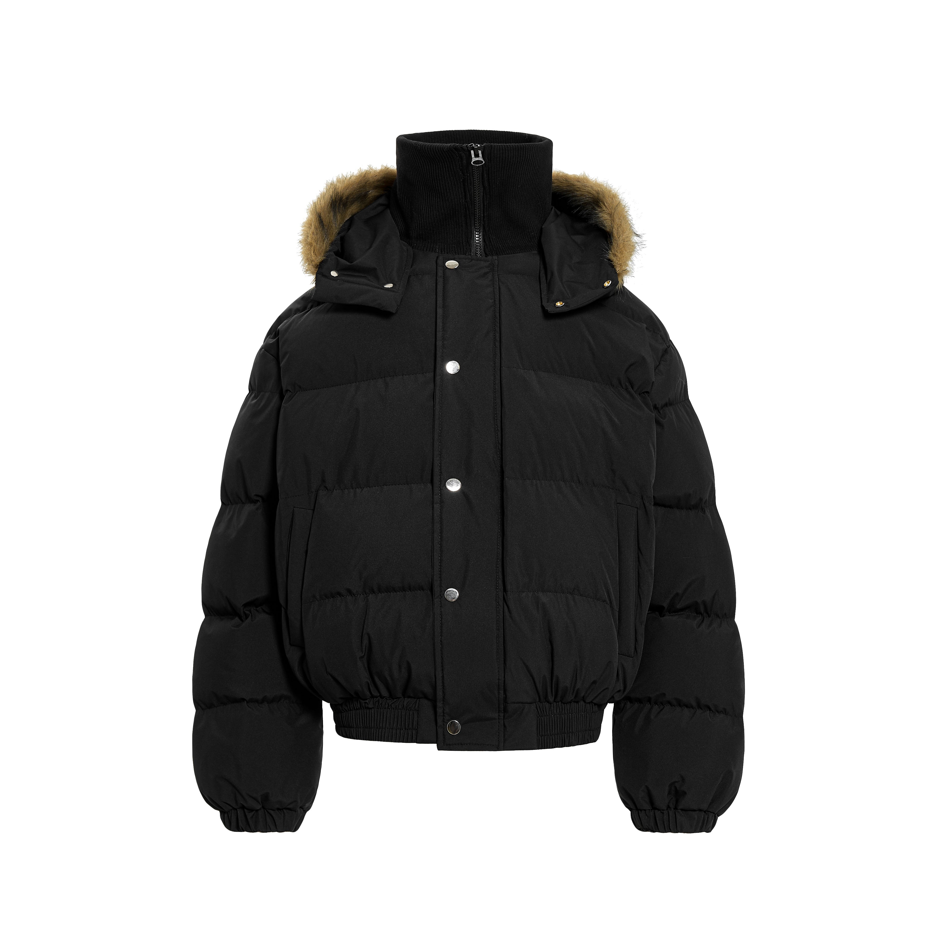 3-6-5.shop Fur-Trim Puffer Jacket
