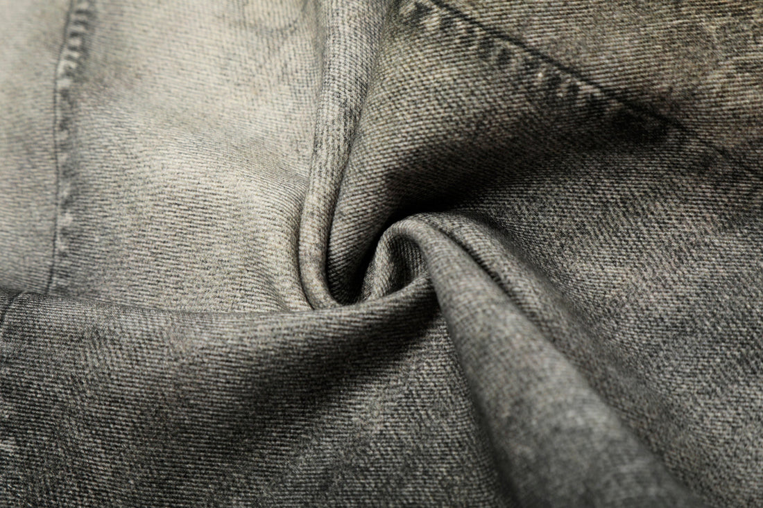 3-6-5.shop Washed Curved Denim Pants