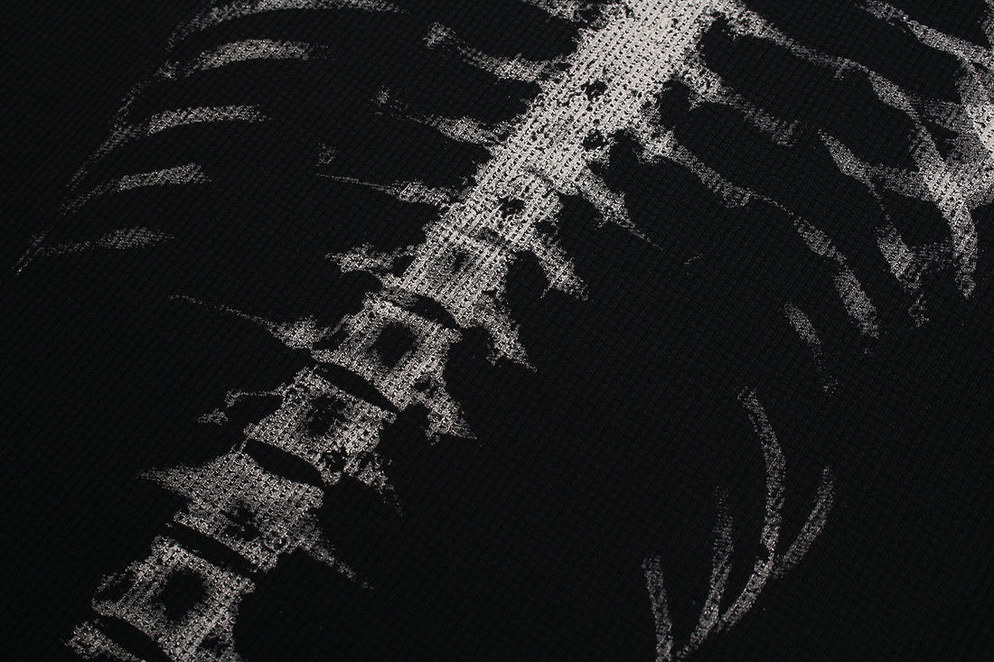 3-6-5.shop Skeleton Print Long Sleeve Tee