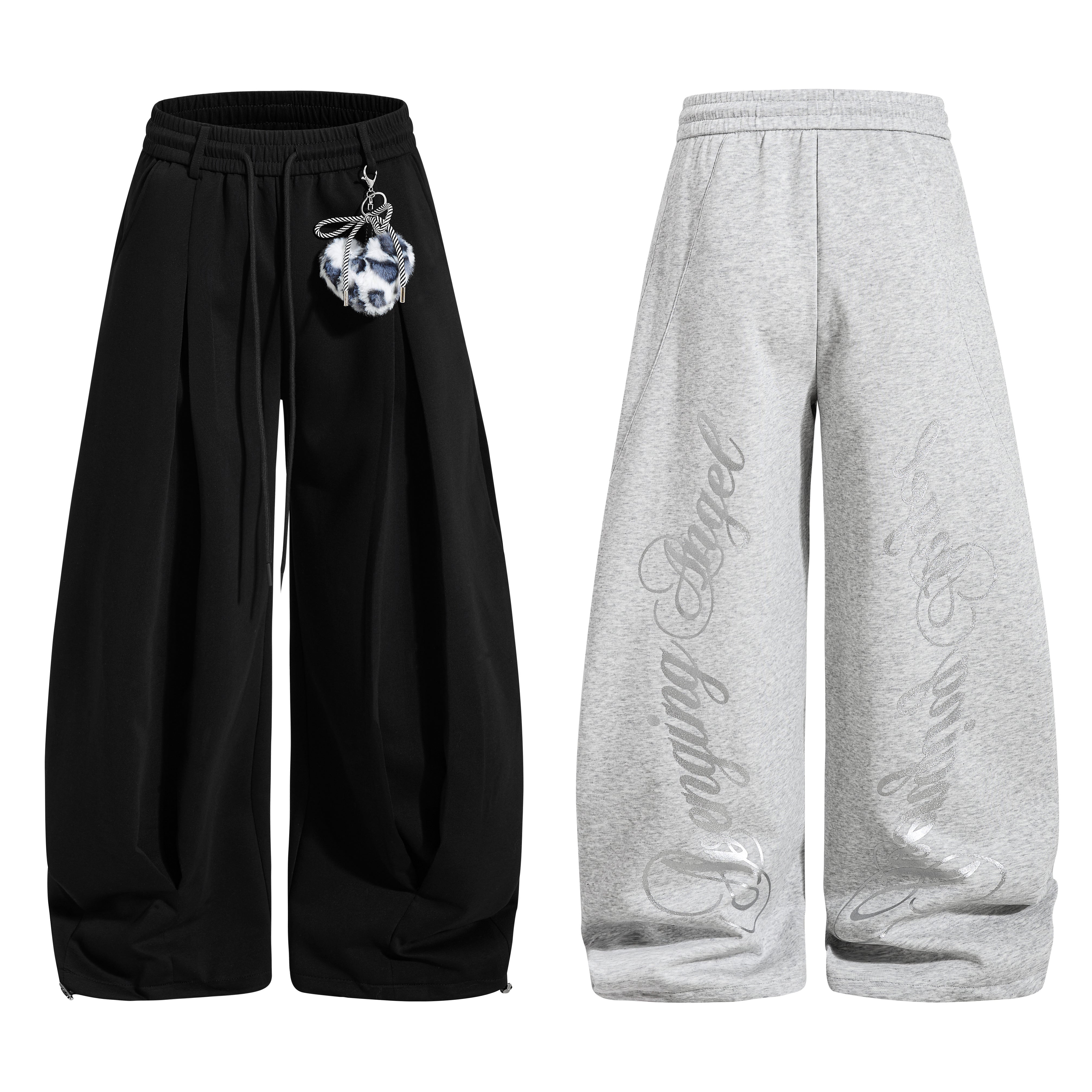 3-6-5.shop Script Wide-Leg Sweatpants