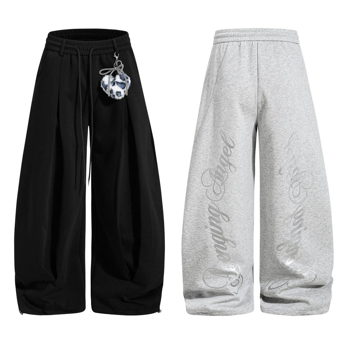 3-6-5.shop Script Wide-Leg Sweatpants