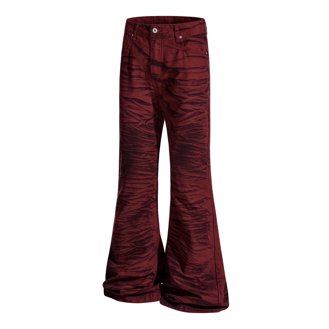 3-6-5.shop Tiger-Pattern Flared Pants