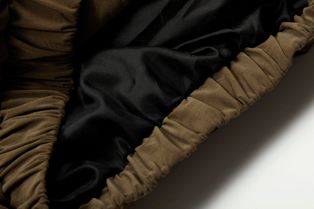 3-6-5.shop Detachable Faux Fur PU Puffer Jacket